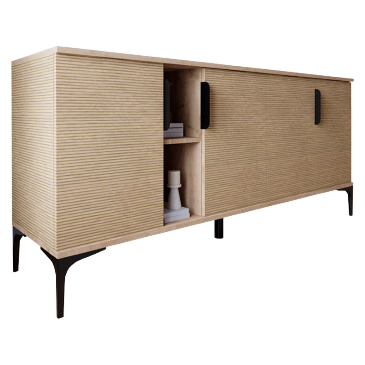 Μπουφές Tajesy pakoworld μελαμίνης oak 180x40x78εκ Μπουφές Tajesy pakoworld μελαμίνης oak 180x40x78εκ