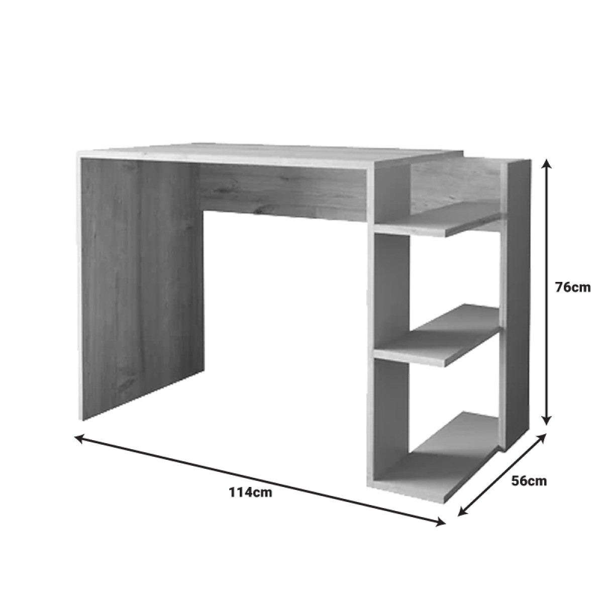 Γραφείο εργασίας Toska pakoworld σε oak- sandstone απόχρωση 114x56x76εκ Γραφείο εργασίας Toska pakoworld σε oak- sandstone απόχρωση 114x56x76εκ