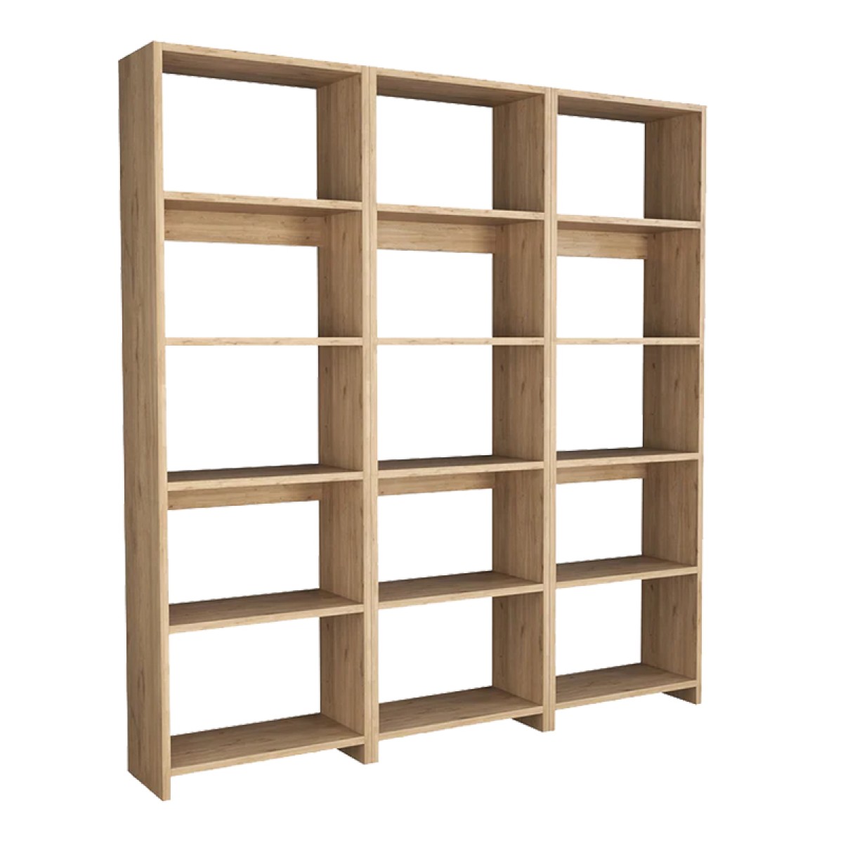 Βιβλιοθήκη Rabuku pakoworld σε oak απόχρωση 146x22x160εκ Βιβλιοθήκη Rabuku pakoworld σε oak απόχρωση 146x22x160εκ
