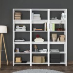 Βιβλιοθήκη Rabuku pakoworld σε λευκή απόχρωση 146x22x160εκ Βιβλιοθήκη Rabuku pakoworld σε λευκή απόχρωση 146x22x160εκ