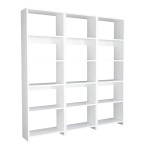 Βιβλιοθήκη Rabuku pakoworld σε λευκή απόχρωση 146x22x160εκ Βιβλιοθήκη Rabuku pakoworld σε λευκή απόχρωση 146x22x160εκ
