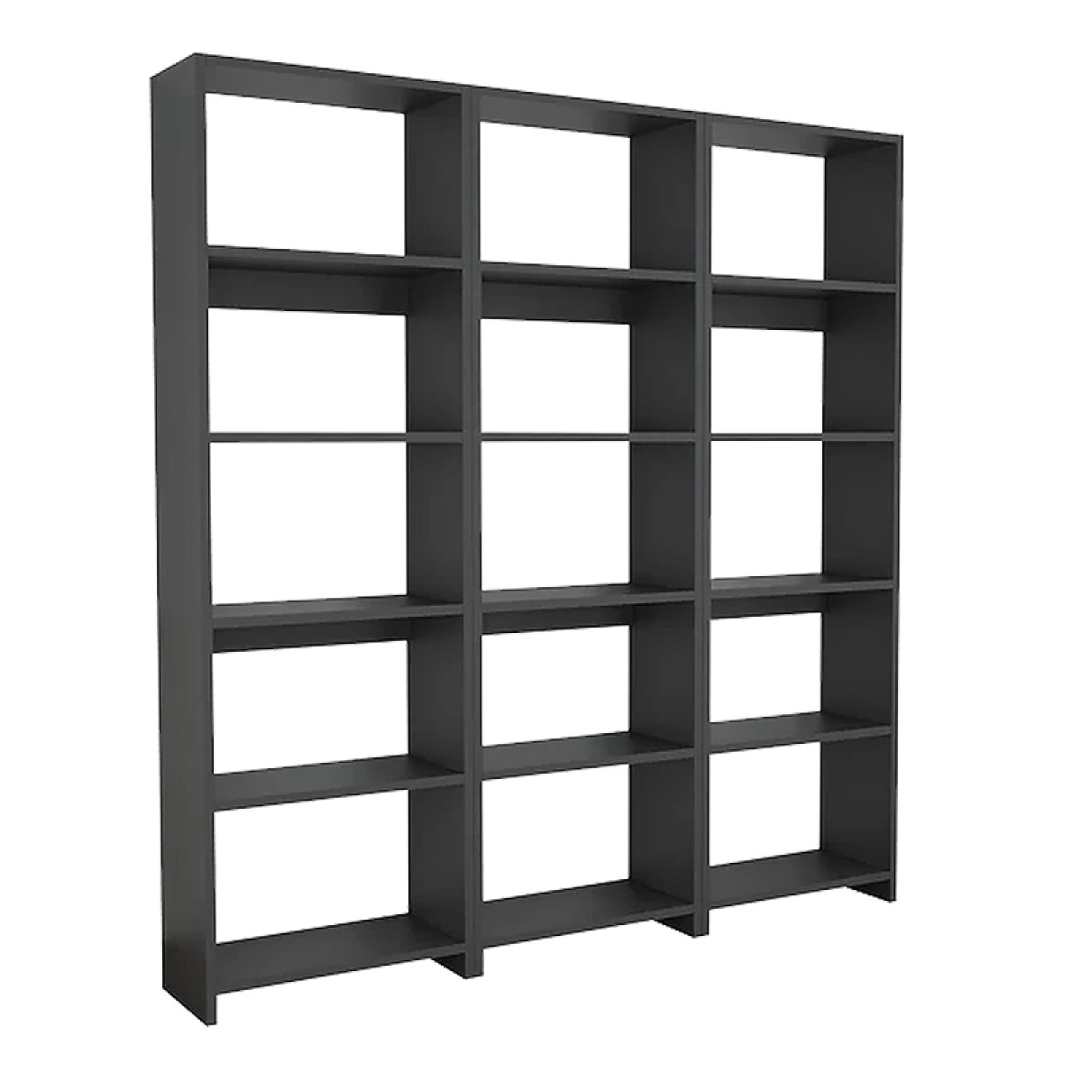 Βιβλιοθήκη Rabuku pakoworld σε ανθρακί απόχρωση 146x22x160εκ Βιβλιοθήκη Rabuku pakoworld σε ανθρακί απόχρωση 146x22x160εκ