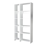 Βιβλιοθήκη Alkathi pakoworld σε λευκή απόχρωση 77x22x160εκ Βιβλιοθήκη Alkathi pakoworld σε λευκή απόχρωση 77x22x160εκ