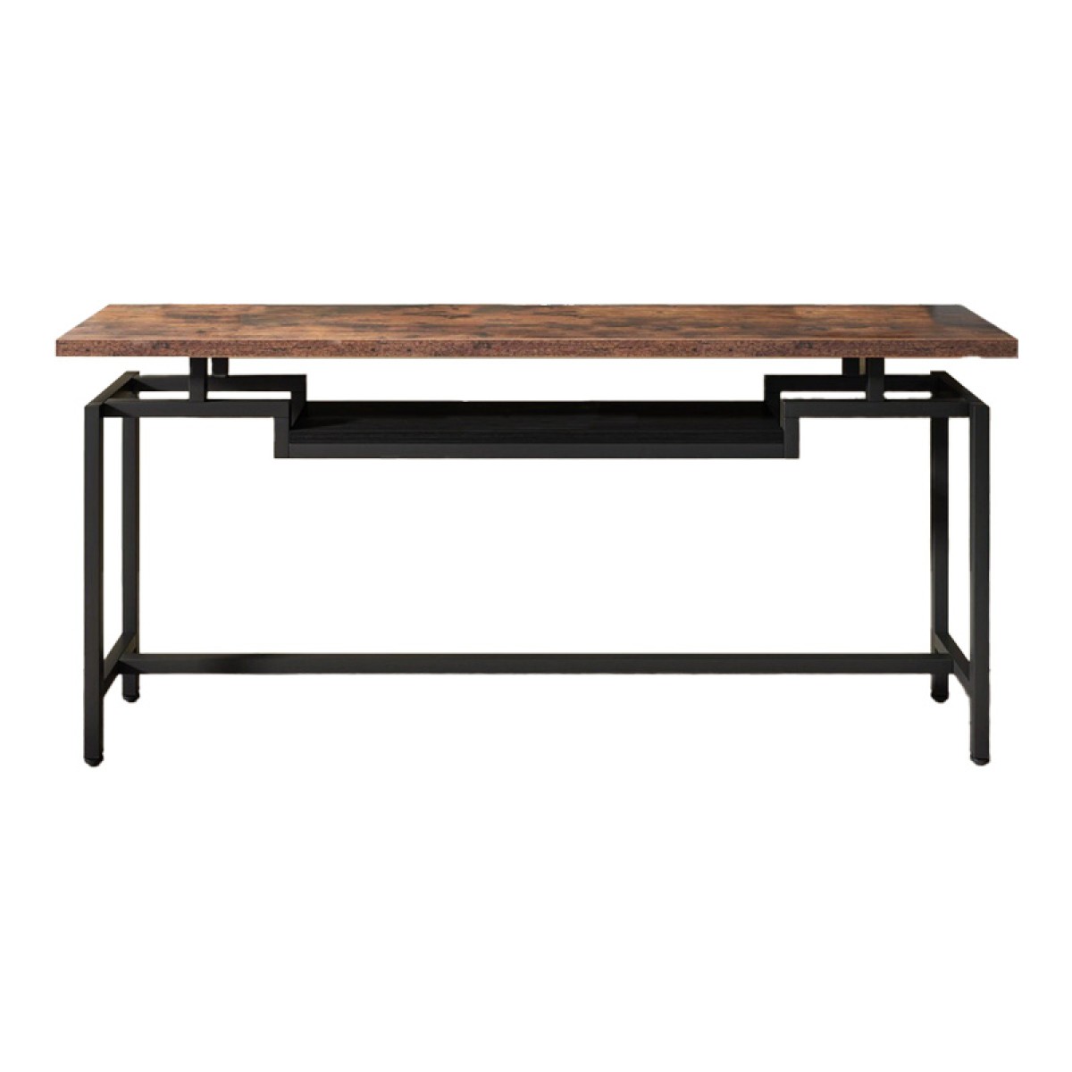Κονσόλα Onole pakoworld σε καρυδί - μαύρο μέταλλο 180x35x82εκ Κονσόλα Onole pakoworld σε καρυδί - μαύρο μέταλλο 180x35x82εκ