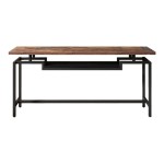 Κονσόλα Onole pakoworld σε καρυδί - μαύρο μέταλλο 180x35x82εκ Κονσόλα Onole pakoworld σε καρυδί - μαύρο μέταλλο 180x35x82εκ