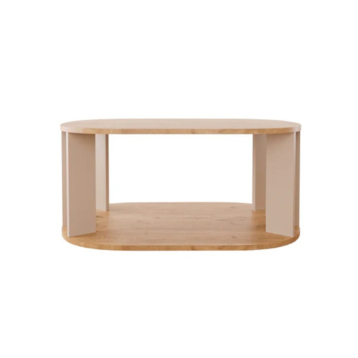 Τραπέζι Solka pakoworld σε oak απόχρωση με ανοιχτό γκρι 90x56x40εκ Τραπέζι Solka pakoworld σε oak απόχρωση με ανοιχτό γκρι 90x56x40εκ