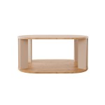 Τραπέζι Solka pakoworld σε oak απόχρωση με ανοιχτό γκρι 90x56x40εκ Τραπέζι Solka pakoworld σε oak απόχρωση με ανοιχτό γκρι 90x56x40εκ