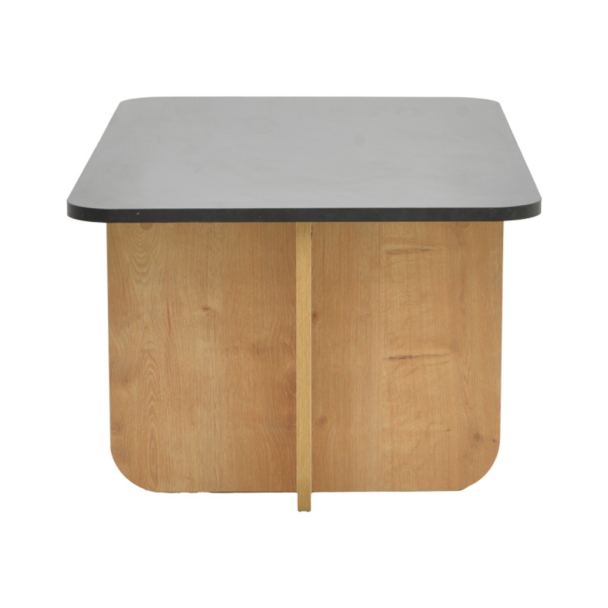 Τραπέζι Beca pakoworld σε oak-μαύρο απόχρωση 100x60x42εκ Τραπέζι Beca pakoworld σε oak-μαύρο απόχρωση 100x60x42εκ