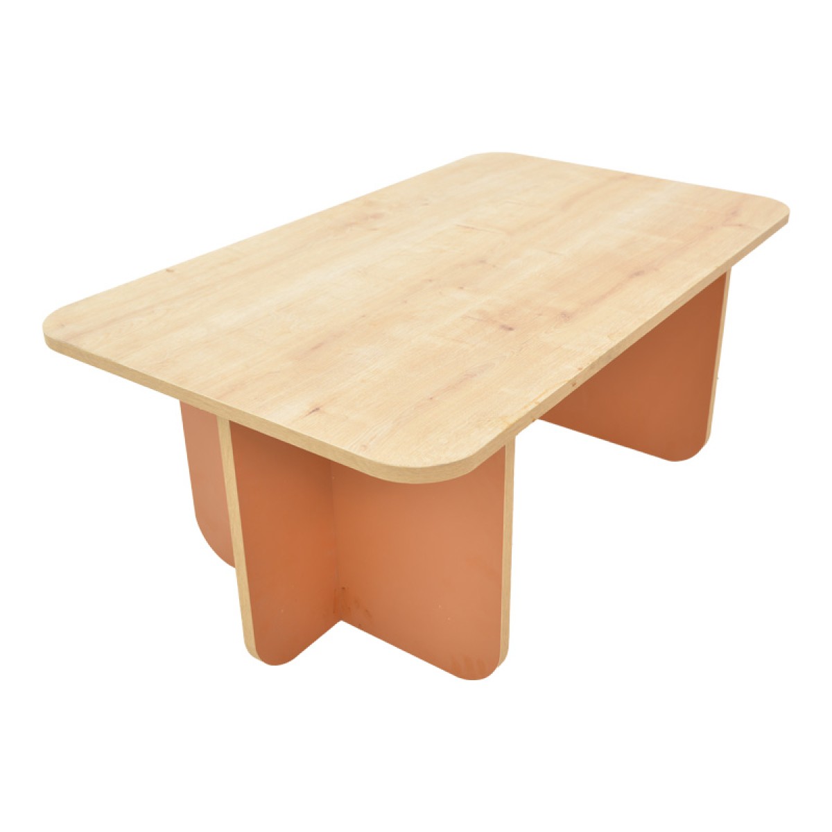 Τραπέζι Bοca pakoworld σε oak-κεραμιδί απόχρωση 100x60x42εκ Τραπέζι Bοca pakoworld σε oak-κεραμιδί απόχρωση 100x60x42εκ
