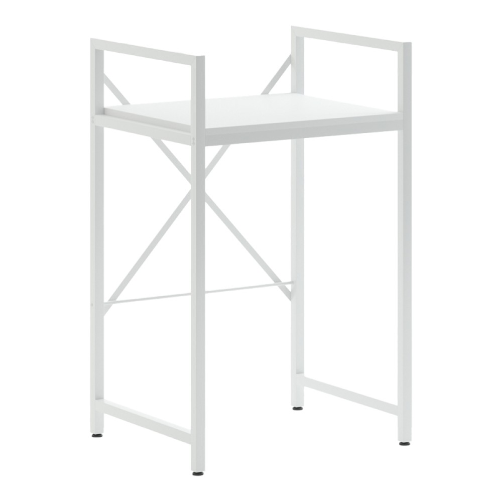 Ραφιέρα στήριξης πλυντηρίου - στεγνωτηρίου Delavar pakoworld μέταλλο λευκό 72x60x116εκ