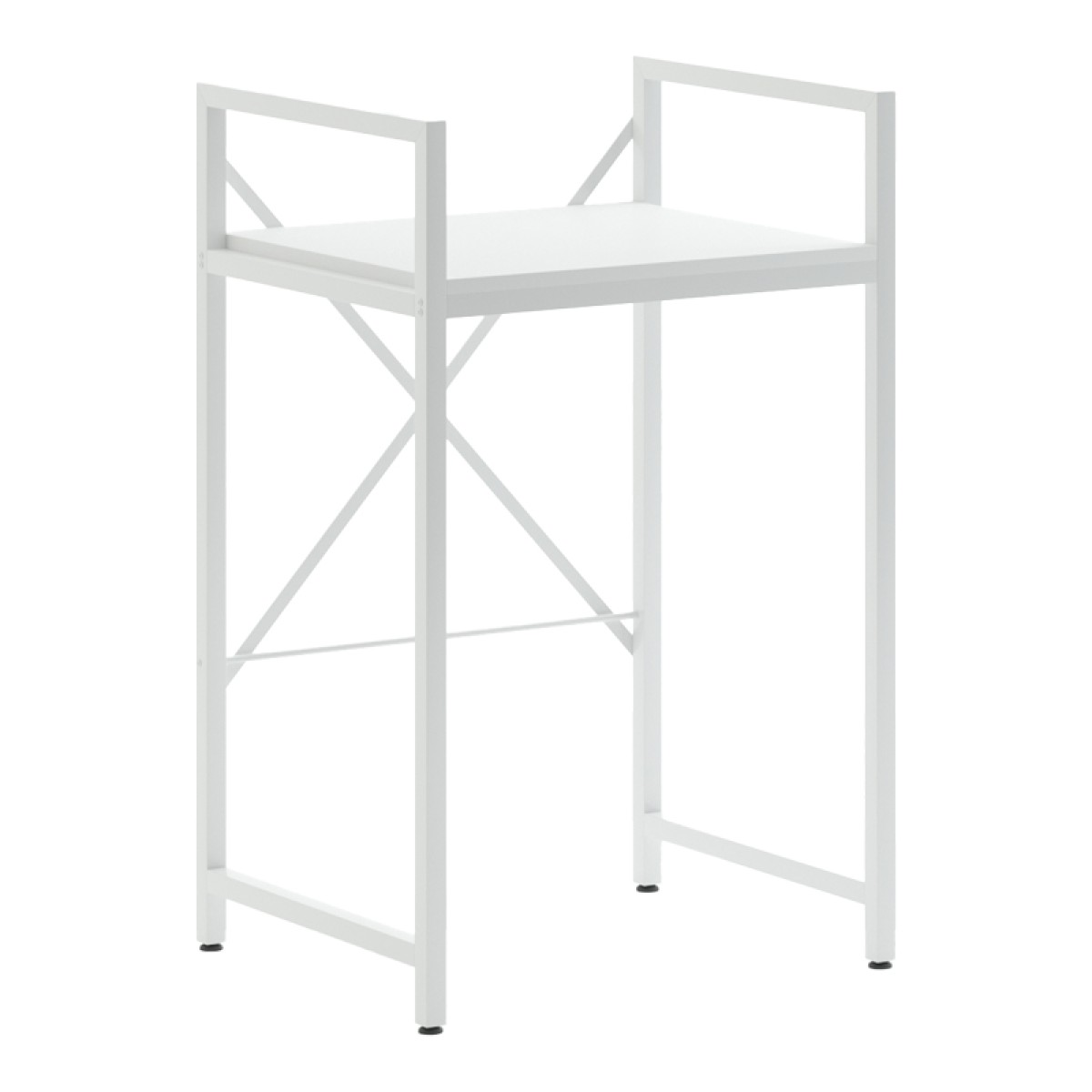 Ραφιέρα στήριξης πλυντηρίου - στεγνωτηρίου Delavar pakoworld μέταλλο λευκό 72x60x116εκ