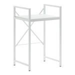 Ραφιέρα στήριξης πλυντηρίου - στεγνωτηρίου Delavar pakoworld μέταλλο λευκό 72x60x116εκ