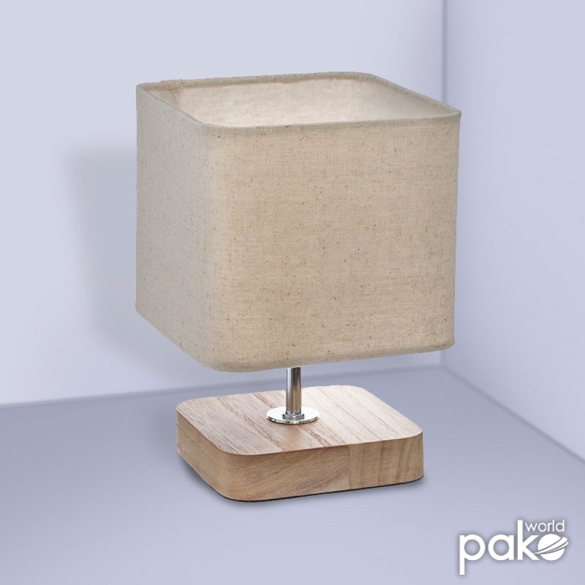 Επιτραπέζιο φωτιστικό Sand pakoworld Ε14 ξύλινο μεταλλικό φυσικό-εκρού 15x15x21εκ Επιτραπέζιο φωτιστικό Sand pakoworld Ε14 ξύλινο μεταλλικό φυσικό-εκρού 15x15x21εκ