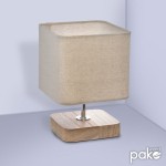 Επιτραπέζιο φωτιστικό Sand pakoworld Ε14 ξύλινο μεταλλικό φυσικό-εκρού 15x15x21εκ Επιτραπέζιο φωτιστικό Sand pakoworld Ε14 ξύλινο μεταλλικό φυσικό-εκρού 15x15x21εκ