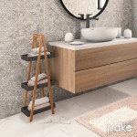Ραφιέρα επιδαπέδια 3όροφη Nancy pakoworld ξύλινη χρώμα φυσικό-μαύρο 30x18,5x82εκ Ραφιέρα επιδαπέδια 3όροφη Nancy pakoworld ξύλινη χρώμα φυσικό-μαύρο 30x18,5x82εκ