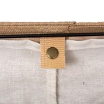 Καλάθι απλύτων Natural pakoworld χρώμα φυσικό-λευκό 40x30x50εκ Καλάθι απλύτων Natural pakoworld χρώμα φυσικό-λευκό 40x30x50εκ