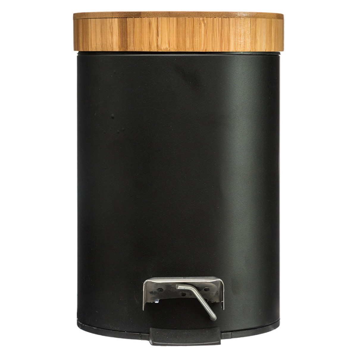 Κάδος απορριμμάτων 3L Dustbin pakoworld μέταλλο-pp μαύρο-oak Κάδος απορριμμάτων 3L Dustbin pakoworld μέταλλο-pp μαύρο-oak
