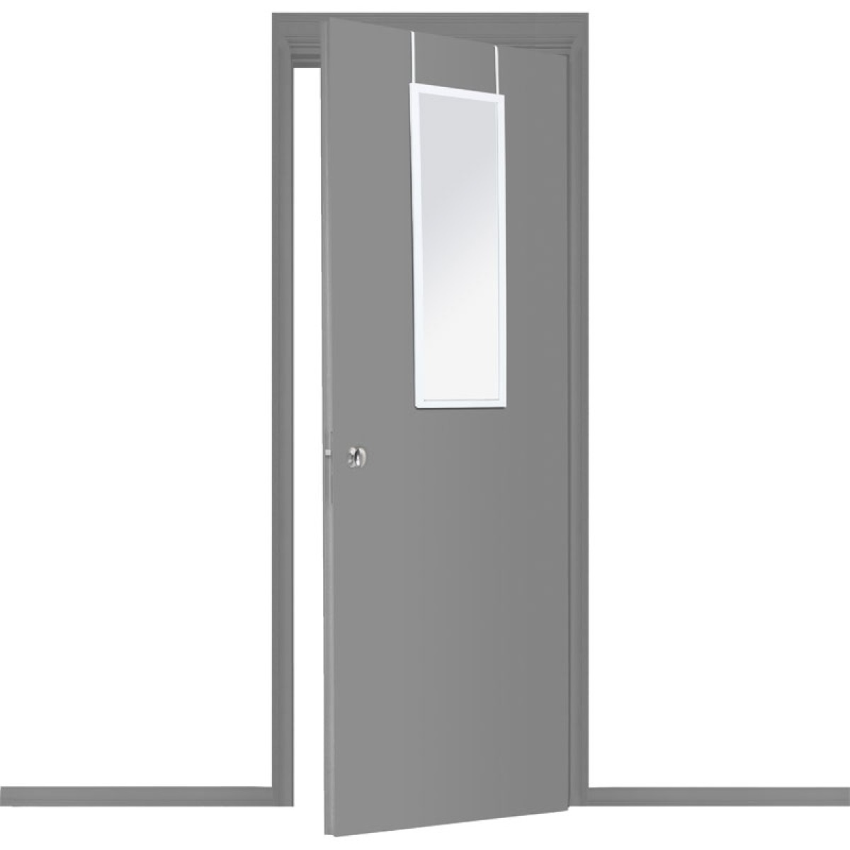 Καθρέπτης πόρτας PWD-0111 pakoworld polyresin-λευκό 34x1.7x94εκ Καθρέπτης πόρτας PWD-0111 pakoworld polyresin-λευκό 34x1.7x94εκ