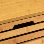 Συρταριέρα Sicela pakoworld μπαμπού σε φυσική απόχρωση 40x30x97.5εκ