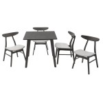 Tραπεζαρία Benson - Orlean pakoworld σετ 5τμχ rustic grey - ύφασμα γκρι 80x80x75εκ Tραπεζαρία Benson - Orlean pakoworld σετ 5τμχ rustic grey - ύφασμα γκρι 80x80x75εκ
