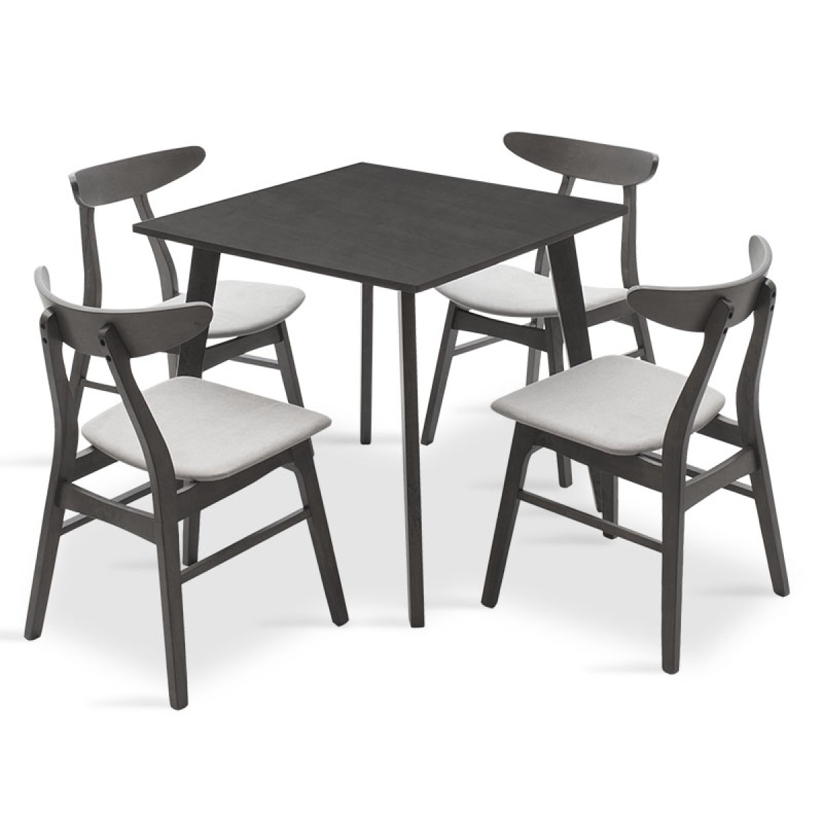 Tραπεζαρία Benson - Orlean pakoworld σετ 5τμχ rustic grey - ύφασμα γκρι 80x80x75εκ Tραπεζαρία Benson - Orlean pakoworld σετ 5τμχ rustic grey - ύφασμα γκρι 80x80x75εκ