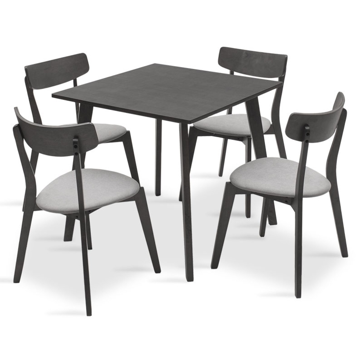 Tραπεζαρία Benson - Toto pakoworld σετ 5τμχ rustic grey - ύφασμα grey 80x80x75εκ Tραπεζαρία Benson - Toto pakoworld σετ 5τμχ rustic grey - ύφασμα grey 80x80x75εκ