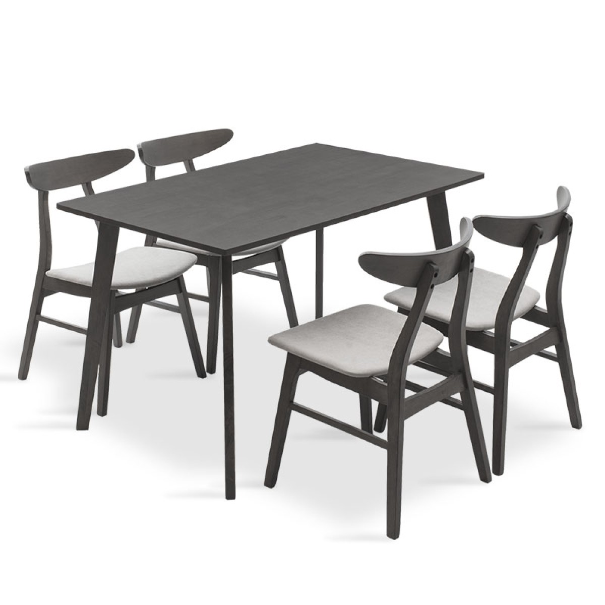 Tραπεζαρία Benson - Orlean pakoworld σετ 5τμχ rustic grey-ύφασμα γκρι 120x75x75εκ Tραπεζαρία Benson - Orlean pakoworld σετ 5τμχ rustic grey-ύφασμα γκρι 120x75x75εκ