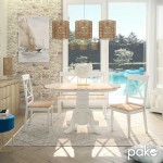 Tραπεζαρία Lars-York pakoworld σετ 5τμχ επεκτεινόμενη ξύλο λευκό-φυσικό Φ100(+38)x100x75εκ