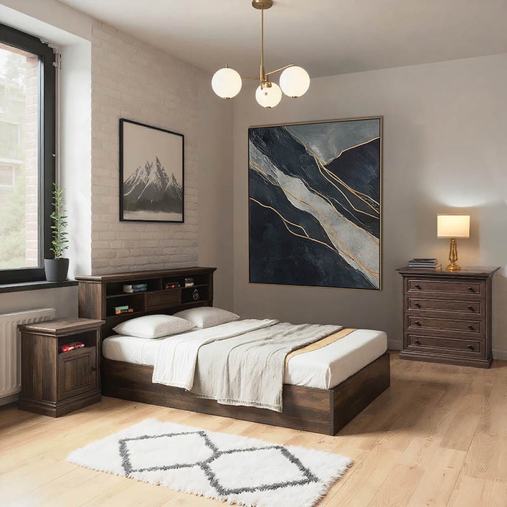 Σετ κρεβατοκάμαρας Mozart pakoworld 3 τμχ 160x200εκ