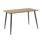 Τραπεζαρία Julita-Cuba σετ 5τεμ pakoworld MDF-PP σε μαύρη-sonoma απόχρωση 120x70x76εκ Τραπεζαρία Julita-Cuba σετ 5τεμ pakoworld MDF-PP σε μαύρη-sonoma απόχρωση 120x70x76εκ