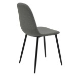 Τραπεζαρία Gustas-Bella pakoworld σετ 5τμχ γκρι μαρμάρου sintered stone-μαύρο μέταλλο 120x60x75εκ Τραπεζαρία Gustas-Bella pakoworld σετ 5τμχ γκρι μαρμάρου sintered stone-μαύρο μέταλλο 120x60x75εκ