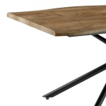 Τραπεζαρία Ditta-Jonal pakoworld μόκα- καρυδί 180x90x76εκ Τραπεζαρία Ditta-Jonal pakoworld μόκα- καρυδί 180x90x76εκ