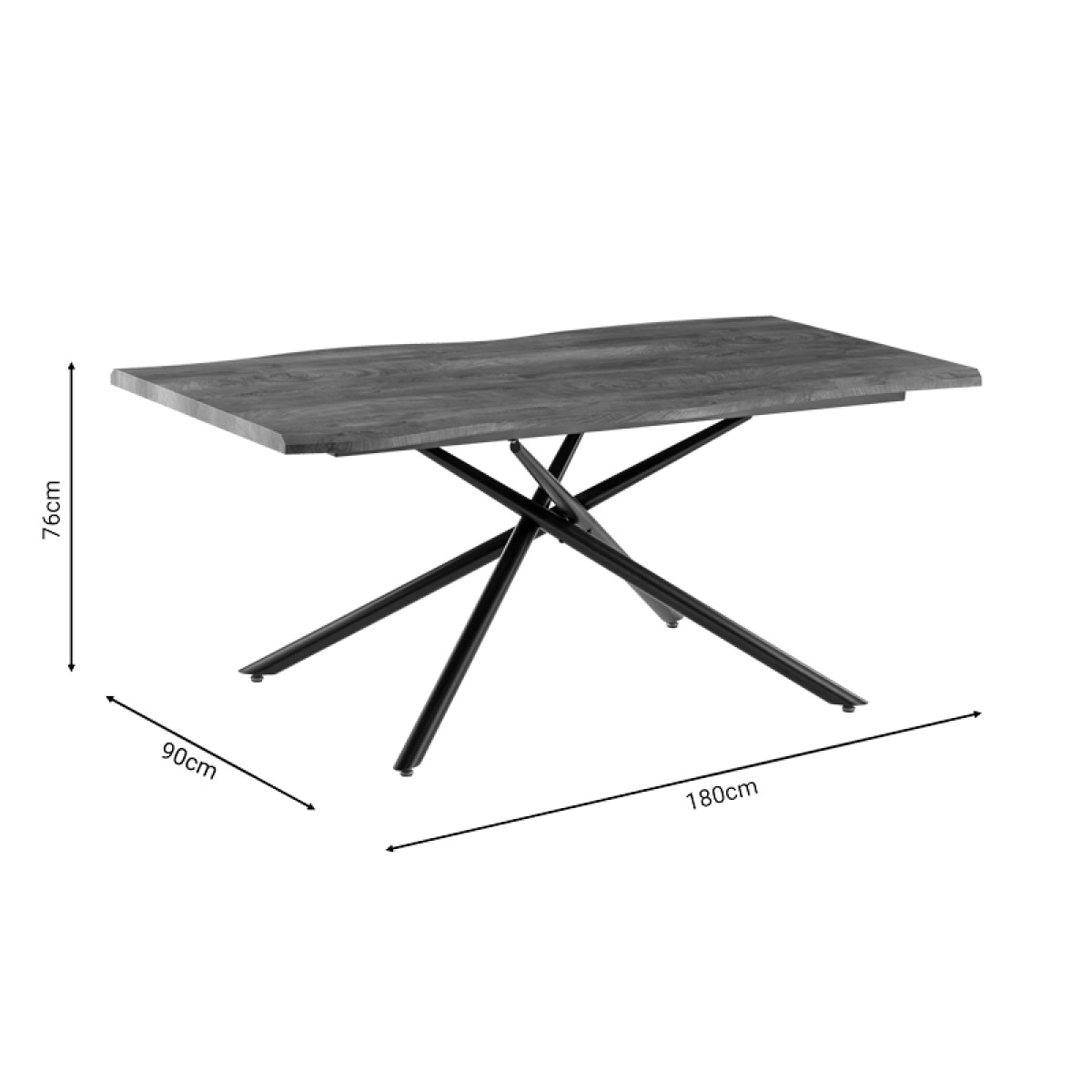 Τραπεζαρία Ditta-Jonal pakoworld μόκα- καρυδί 180x90x76εκ Τραπεζαρία Ditta-Jonal pakoworld μόκα- καρυδί 180x90x76εκ