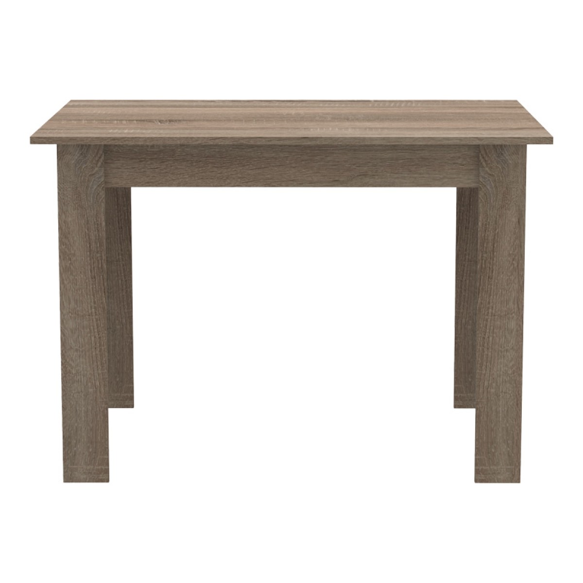 Τραπεζαρία Manka-Parker pakoworld σετ 5τεμ mdf σε μαύρη-sonoma truffle απόχρωση 110x80x77εκ