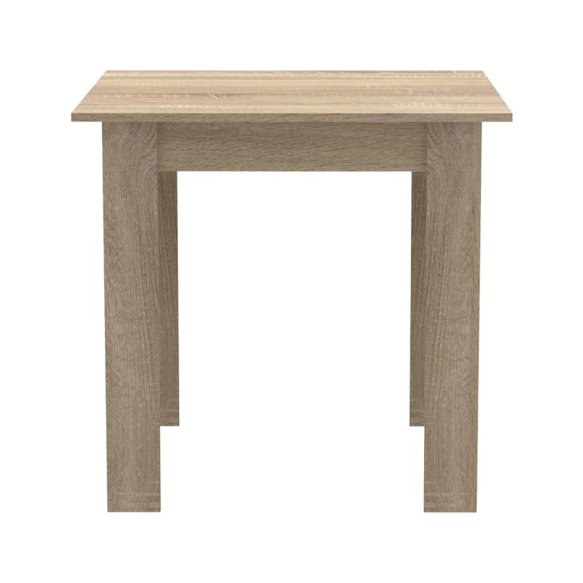 Τραπεζαρία Manka I-Julita pakoworld σετ 3τεμ σε sonoma-μαύρη απόχρωση 80x80x77εκ