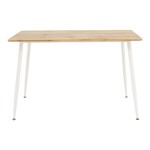 Τραπεζαρία Cuba-Parker pakoworld σετ 5τεμ sonoma-λευκό 120x80x75εκ Τραπεζαρία Cuba-Parker pakoworld σετ 5τεμ sonoma-λευκό 120x80x75εκ