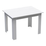 Τραπεζαρία Manka-Parker pakoworld σετ 5τεμ σε λευκή απόχρωση 110x80x77εκ Τραπεζαρία Manka-Parker pakoworld σετ 5τεμ σε λευκή απόχρωση 110x80x77εκ