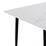 Τραπεζαρία Aurora I-Gustas pakoworld σετ 5τεμ sintered stone-μαύρο-λευκό 120x60x75εκ Τραπεζαρία Aurora I-Gustas pakoworld σετ 5τεμ sintered stone-μαύρο-λευκό 120x60x75εκ