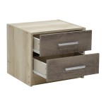 Φοιτητικό πακέτο επίπλων κρεβατοκάμαρας Cloud pakoworld σετ 3τεμ