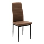 Τραπεζαρία Balou-Parker pakoworld σετ 5τεμ μαύρο-καφέ Φ120x73εκ