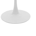 Τραπεζαρία Balou-Parker pakoworld σετ 5τεμ λευκό-μπεζ Φ120x73εκ