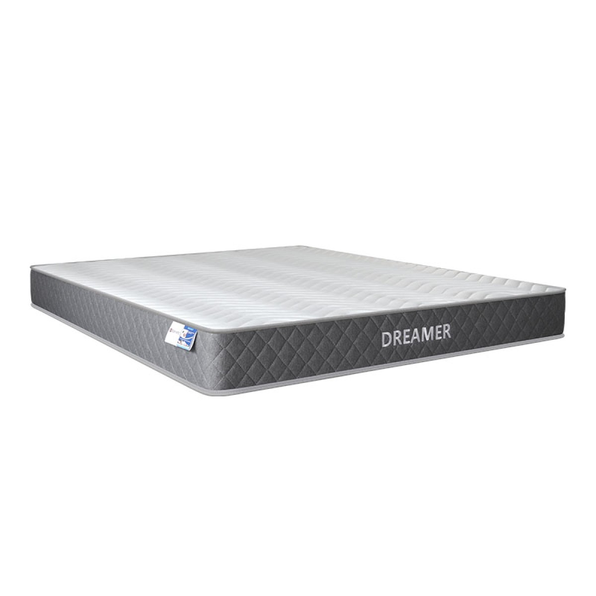 Κρεβάτι με στρώμα και αποθηκευτικό χώρο Norse-Dreamer pakoworld ύφασμα ανθρακί 160x200εκ