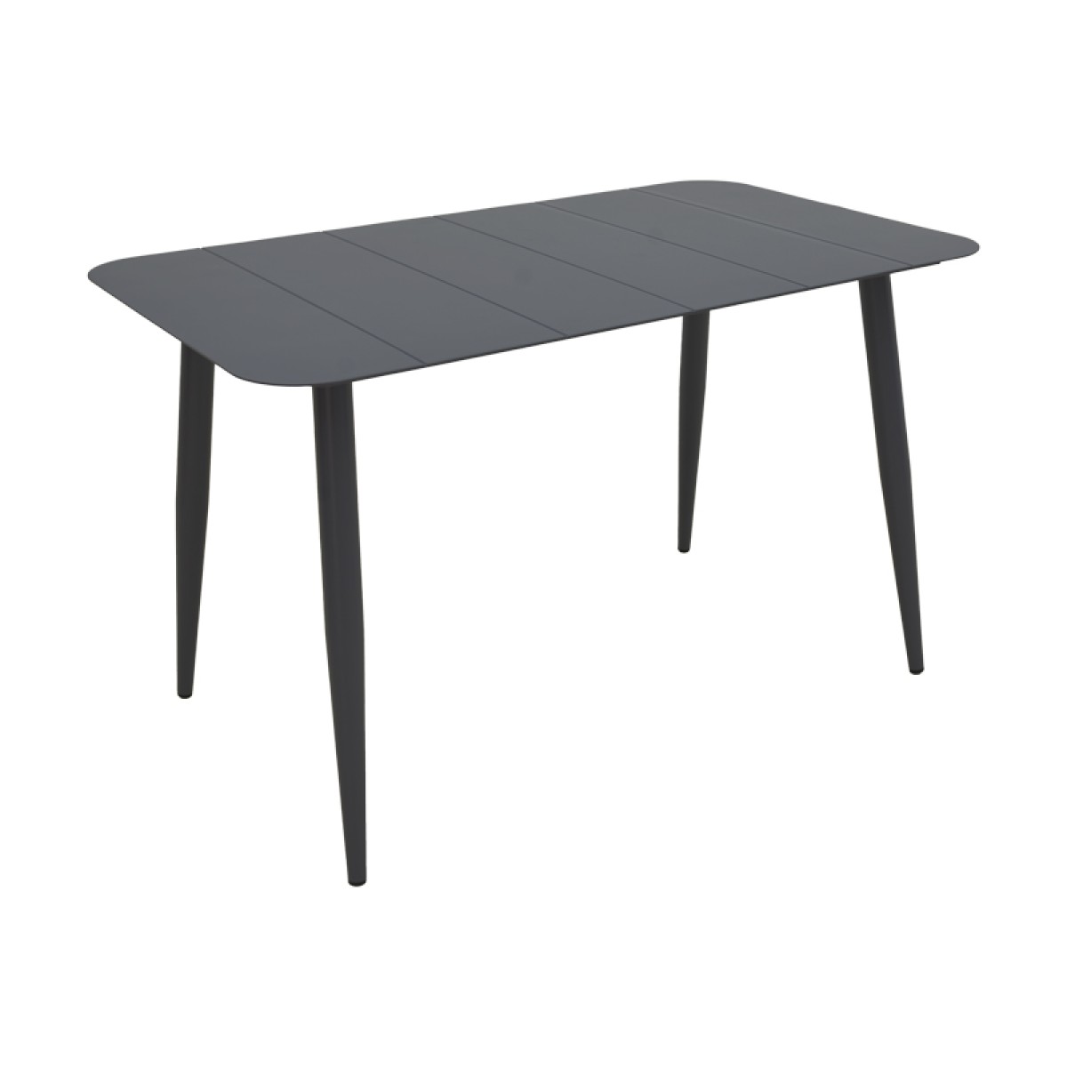 Τραπεζαρία Heven Vista pakoworld σετ 5τεμ μαύρο αλουμίνιο 120x70x72εκ