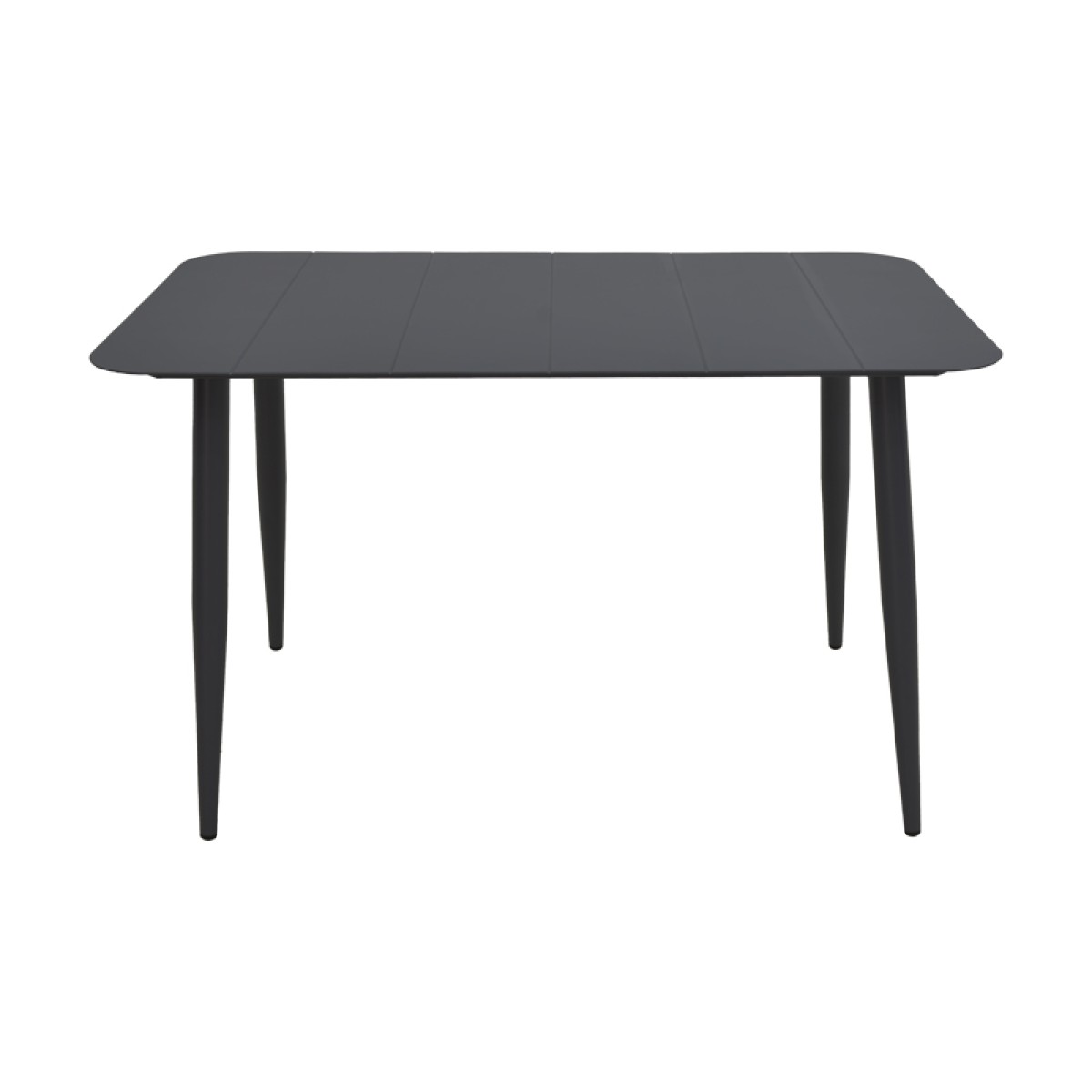 Τραπεζαρία Heven Vista pakoworld σετ 7τεμ μαύρο αλουμίνιο 120x70x72εκ
