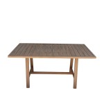 Τραπεζαρία Malibu pakoworld Σετ 9τεμ μασίφ ξύλο ακακίας 180x90x75εκ