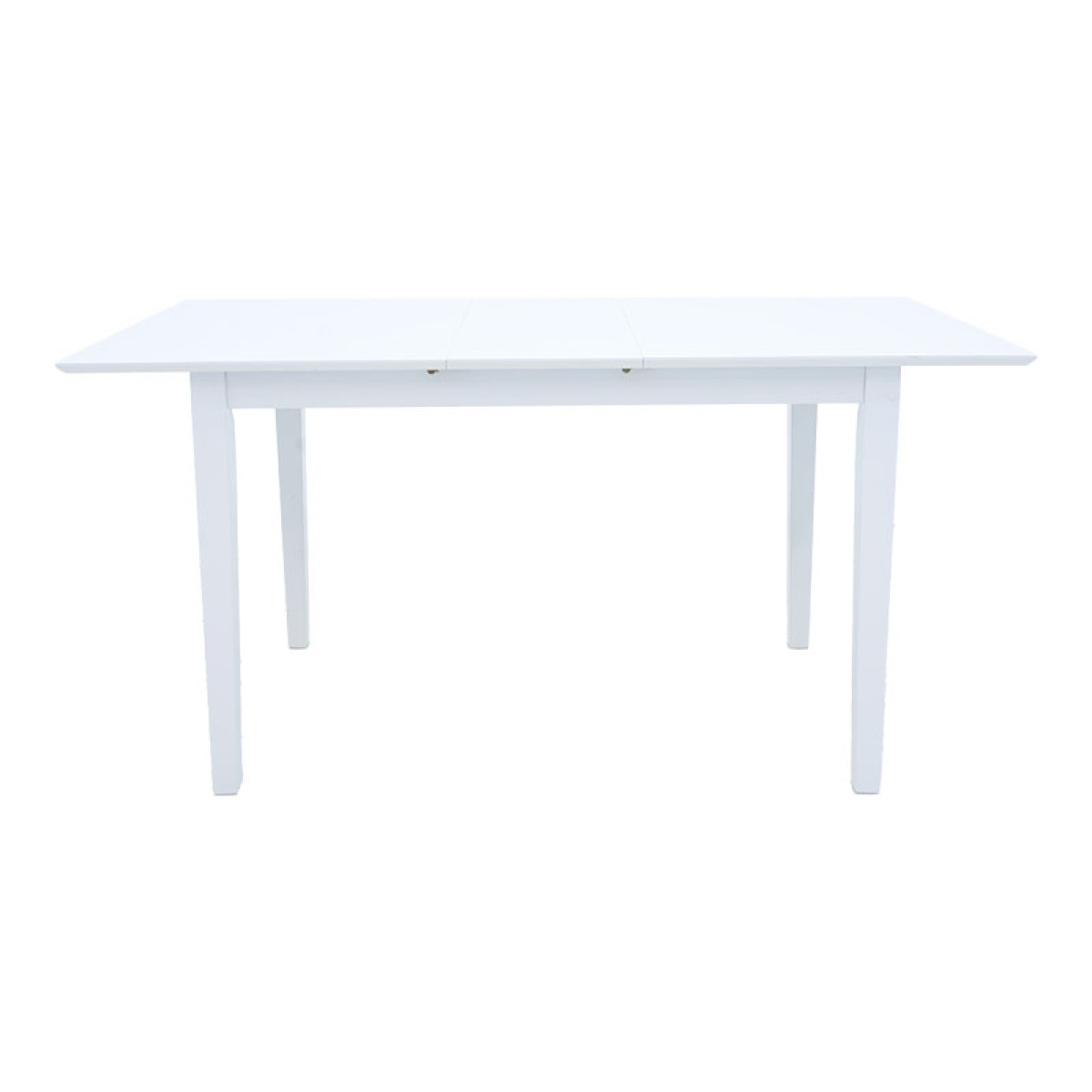 Τραπεζαρία Dallan Mabor pakoworld 5τεμ λευκό rubberwood 120-150x80x73,8εκ