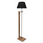 Φωτιστικό δαπέδου Lumino pakoworld Ε27 μαύρο-καρυδί Φ38x150εκ Φωτιστικό δαπέδου Lumino pakoworld Ε27 μαύρο-καρυδί Φ38x150εκ