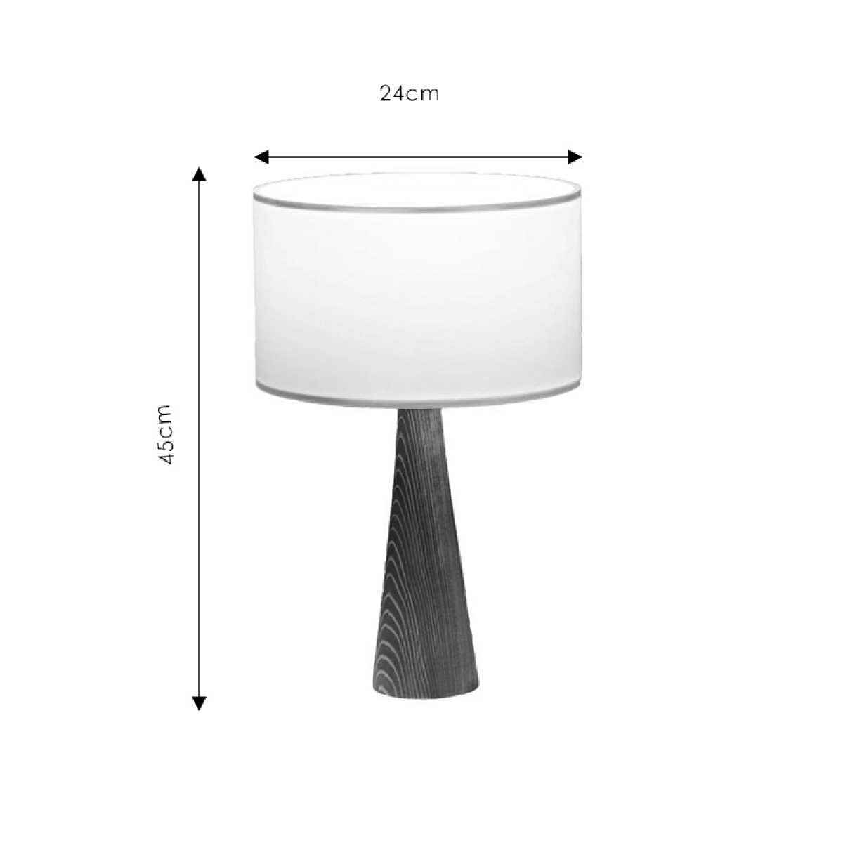 Επιτραπέζιο φωτιστικό Kalito pakoworld ivory-καφέ Φ24x45εκ Επιτραπέζιο φωτιστικό Kalito pakoworld ivory-καφέ Φ24x45εκ