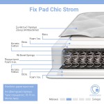 Στρώμα Fix Pad Chic Strom μονής όψης 18-19cm 90x200εκ Στρώμα Fix Pad Chic Strom μονής όψης 18-19cm 90x200εκ