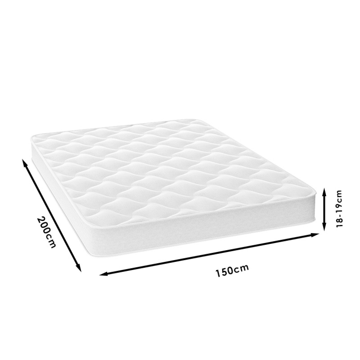 Στρώμα Fix Pad Chic Strom μονής όψης 18-19cm 150x200εκ Στρώμα Fix Pad Chic Strom μονής όψης 18-19cm 150x200εκ